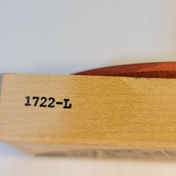 NEW Toomuchfun 1/2 Circle Snowflakes Rubber Stamp Wood Mount Katie Darnell 1722L - Picture 3 of 6